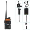 6 pièces BAOFENG talkie-walkie 15quot LCD 5W 136174MHz 400520MHz double bande avec 1 lampe de poche LED Blacka18 a032252621