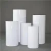 5pcs Produkter Sashes Round Cylinder Pedestal Display Art Decor Plinths Pillars för DIY Wedding Decorations Holiday