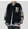 2022 хип-хоп пэчворк цветные бейсбольные куртки мужчины женщины Harajuku Streetwear бомбардировщик куртка Унисекс