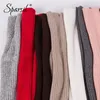 Sparsil Women Cashmere Knit Ring Scarves 42cm Neck Warmer Solid Color Elastic Comfort False Collar winter One Loop Scarf Y23702898