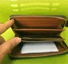 Free Shipping! Fashion men women clutch Genuine leather wallet with box