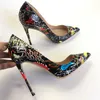 Vente chaude-Mode Femmes Chaussures Noir Daim Point Toe Talons Minces Talons Hauts Pompes Chaussures Aiguilles pour Femmes 120mm Tradingbear