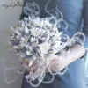 Sıcak Kurutulmuş Çiçek Tüy Çim Bitkileri Reed Çim Ölümsüz Çiçek Cam Kapak DIY Düğün Çiçek Malzemeleri Dekor Ev Toptan 201222