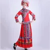 Women ethnic Traditional clothing folk Dance Costumes Women Miao embroidered flower Dress elegant Hmong party stage wear