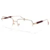 2022 Legering Semi Rimless Glasses Frame Female Elegant Ultralight Frame Design Luxury Clear Spectacle Oculos de Grau