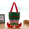 Julbyxor handväskor Nya jul Santa Elf Spirit Pants Stocking Handväskor Behandla Pocket Candy Bottle Gifts Väskor Present W-00314