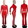 Partihandel Sexig Y2K Tracksuits Sport Två Piece Set Kvinnor Långärmad Hoodie Outfits Womens Clothing K0050