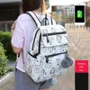 Fengdong женская мода школа рюкзака USB школьные сумки для девочек черный рюкзак плюшевый мяч девушка школьная сумка бабочка украшение lj201225