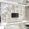 Wallpapers Custom Mural Wallpaper 3D Jewelry Butterfly Flower Living Room TV Background Wall Painting Waterproof Po Paper Sticker