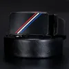 Hi-Tie Buckles Belts for Men Unique Designer Black Genuine Leather Cow belts for Men Smooth Automatic Buckle