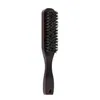 Wood Handle Boar Bristle Cleaning Brush Hairdressing Beard Brush Anti Static Barber Hair Styling Comb Shaving Tools jllglW3810899