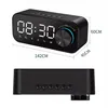 Wireless Speaker Portable Mini Bluetoothes 5.0 Speaker Bedside Table LED Screen Alarm Clock Bluetoothspeaker Subwoofer with TF playback