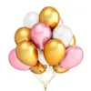 Autres favoris de mariage 12 pouces et argent noir perle de latex ballons gonflables joyeuses décorations de fête de mariage