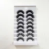 16 Pairs Natural 25mm 27mm 30mm Mink Eyelashes 100% Real Mink Dramatic Volume Eyelashes Extension False Eyelashes