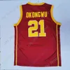 USC Trojans Basketball Jersey NCAA College Isaiah Mobley Nick Young Chevez Goodwin Boogie Ellis Drew Peterson Max Agbonkpolo Ethan Anderson Okongwu Bronny James Jr.