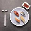 Metal Hasır Kaşık Çatal Chopsticks ve Taşınabilir Kılıf T200430 ile Sunhanny Sofra Seti Seyahat Kamp Çatal Seti Yeniden Gümüş