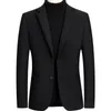 FGKKS Blazer Mens Blazer maschile alla moda britannico Giacca da uomo Business Casual Blazer regolare con un bottone per uomo 201104