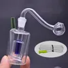 Bruciatore di olio di vetro più economico Bong 10mm Femmina Recycler Bubbler Water Pipeportable per viaggiare con tubo di vetro per bruciatore di olio Disponibile