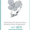 AINOUSHI Moda 925 Sterling Silver Wedding Fidanzamento 4ct Ovale Halo Anello Ragazza Argento Anniversario Festa Anello Gioielli Pero Lama Y200106