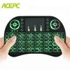 I8 Mini Keyboard 24GHz Wireless Air Mouse Touchpad for Android TV BOX PC Backlight With Russian English keyboard9230619