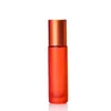 Multiple-Colour Frosted Glass Roll on Bottle 10ml Roller Bottle For Essential Oils Thick Glass for Women Colorful