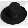 X053 Dorosły 100% Wełna Top Hat Export Oryginalny Arkusz / Izraelski Kapelusz Żydowski / Felk z dużymi okapami 10 cm Brim Woolen Fedory Kapelusze