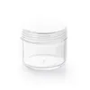 Récipient de cire en plastique rond 10g 15g 20g pp contenants de maquillage boîte de maquillage clair étui de beauté cosmétique peut tamponner des pots de dabber 10ml 15ml 20ml