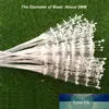 Whole-100PCS The Spray Of Pearl Beads Wire Stems Bridal Hair Decoration accessories Wedding Bouquet Charms Artificial Flower A2845