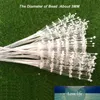 Whole-100PCS The Spray Of Pearl Beads Wire Stems Bridal Hair Decoration accessories Wedding Bouquet Charms Artificial Flower A205R