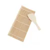 Sushi Tools for sushi white leather curtain set Sushi bamboo Roling Mats non stick roll By sea T2I53338