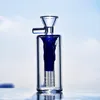 Blue Ash Catcher 90 Gradi Filtro Braccio Albero Perc Ash Catcher 14mm 18mm Spessore Ashcatcher Percolatore Vetro Ash Catcher con Ciotola