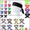 22Styles Sport Beadbands Yoga Hair Band Band Camouflage Tie Back Struck Backball Basketball Bandband Moisture Wicking Runch Ract1097053