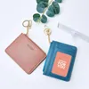 Porte-cartes Marque Titulaire Femmes Doux En Cuir PU Porte-clés Sac Petits Portefeuilles Femme Organzier Mini Cas Zipper Coin Bags1