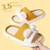 Slippers Home Women Indoor Platform Furry Cute New Cotton Men Spring Autumn Comfort Ladies House Bedroom Anti Slip Shoes 220304