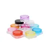 5g plast ögonkräm behållare förpackning flaskor mini smink kosmetisk transparent burk med färger av smycken och makt