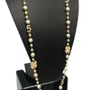 Kedjor 2021 Cnaniya -märke smycken simulerade pärlsträng långhalsband för kvinnor bijoux femmes collier perles krage perlas bijout265n