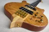 Guitare basse électrique en bois naturel personnalisé en usine avec guitare en orwares en or 24 frettes personnalisées 6946511