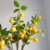 Pianta artificiale Albero di limone con rami di frutta Negozio Decorazione del soggiorno Decorazione vegetale Decorazione del giardino Nessun vaso T200509235N