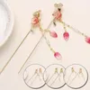 Fork Fork Forks Retro Długie Tassel Hairpins Clip Stick Pearl Bead Step Shake Chinese Wedding Bride Headpieces Klipsy Barrettes