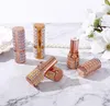 New leather lined pearl Rouge tube air tube lipstick tube wrap2430007