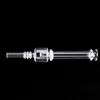 Hookahs 6-6.5Inch Quartz NC Mini Quartz Dab Straw Tube Glass Water Pipes Oil Rigs Dabs Smoking Accessories For Smokings