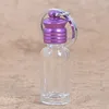 100pcs / lot mini tom glasflaska nyckelring nyckelring parfym eteriska olja hängflaskor för bilar prydnad