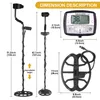 Metal Detectors Multi-frequency Detector Waterproof Search Coil Gold With Automatic Ground Balance Function High Quality