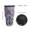 MOSSY OAK 880ML Double Wall Vacuum Insulated Coffee Cup Stainless Steel Camo Tumbler Travel Mug for Cold & Hot Drinks LJ201218