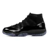 2022 11 حذاء كرة السلة للرجال Jumpman 11s Jorden رمادي رائع 25 الذكرى السنوية Concord الحمضيات رجل إمرأة المدربين أحذية رياضية المشي الركض