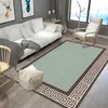 高品質の伝統的な古典的な中国のカーペットの滑り止めの黒いグリッドの敷物のための滑り止めのブラックグリッド敷物の寝室のマットのファッション敷物マット201212