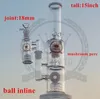 Szkło Hookah PerColator Bong Różowy Purpurowy Gruby Bongs Rury wodne Palenie Zlewki Wysokie z 18mm Bowl