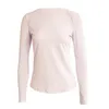 Yoga Tops Slim Fit Exercise Long Sleeve Tshirt Gym Clothes Women Quick Drying Breathable Yarn Splicing Yoga Suit Fitness Shirt6720078