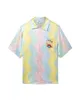 Casablanca 22ss heren wolk gradiënt zijde shirt Unisex Hawaiian shirt met korte mouwen designer hoge kwaliteit shirts tee