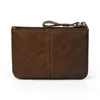 Genuine Leather Retro Wallet Handbag Cowhide Oblong Fashion Coin Purses Cards Money Mini Organizer Storage Bags Hot 19lf C2